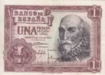 Espagne 1 Peseta - Marqu&eacute;s de Santa Cruz - 1953 - P.144