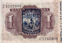 Espagne 1 Peseta - Marqués de Santa Cruz - La lechera - 1953 - P.144var