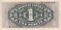 Espagne 1 Peseta - Santa Maria - S&eacute;rie A - 1940 - P.122