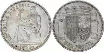 Espagne 1 Peseta R&eacute;publique - Armoirie -1933