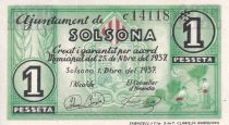 Espagne 1 Pesseta - Solsona - 1937