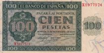 Espagne 100 Pesetas - Cathédrale de Burgos - 1936 - P.101
