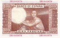 Espagne 100 Pesetas - J.R. de Torres -  1953 - Série 2B - P.145