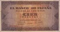 Espagne 100 Pesetas - Marron - Maison de Cordon à Burgos - 1938 - P.113