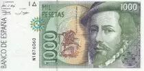 Espagne 1000 Pesetas - Hernan Cortes - 1992 - P.163