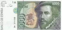Espagne 1000 Pesetas - Hernan Cortes - 1992 - S&eacute;rie 3M - P.163