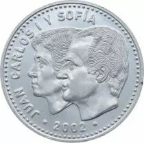 Espagne 12 Euros Juan Carlos et Sofia - Pr&eacute;sidence Union Europ&eacute;ene 2002