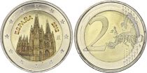 Espagne 2 Euros - Cathédrale de Burgos - Colorisée - 2012
