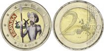 Espagne 2 Euros - Don Quichotte - Colorisée - 2005