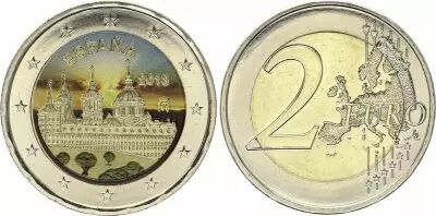 Espagne 2 Euros - Escurial - Coloris�e - 2013