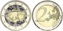 Espagne 2 Euros - Grotte d\'Altamira - Colorisée - 2015