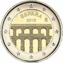 Espagne 2 Euros Acqueduc de Ségovie - 2016