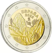 Espagne 2 Euros Comm&eacute;mo. BE Espagne 2022 - Parc national de Garajonay