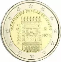 Espagne 2 Euros Commémo. Espagne 2020 - Tour de San Salvador - Architecture Mudéjare