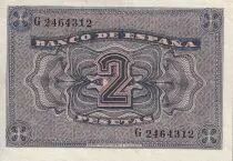Espagne 2 Pesetas - Eglise gothique de Burgos - 1938 - P.109