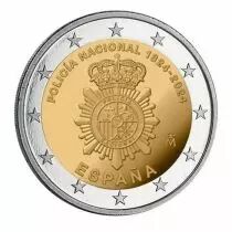 Espagne 200 ans de la Police Nationale  - 2 Euros BE Commémo. 2024