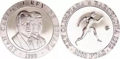 Espagne 2000 Pesetas,  Juan Carlos I - 1990