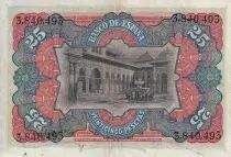 Espagne 25 Pesetas - Femme assise - 1907 - P.62a