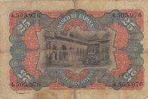 Espagne 25 Pesetas - Femme assise - 1907
