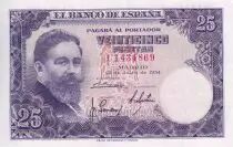 Espagne 25 Pesetas - Isaac Albeniz - 1954 - P.147