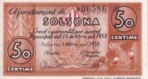 Espagne 50 Centims - Solsona - 1937