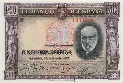Espagne 50 Pesetas - Santiago Ramon y Cajal - 1935 - P.88