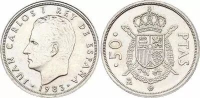 Espagne 50 Pesetas Juan Carlos - 1983
