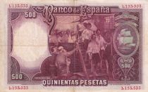 Espagne 500 Pesetas  -  J. S. de Elcano - 1931 - P.85