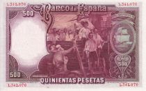 Espagne 500 Pesetas  -  J. S. de Elcano - 1931 - P.85