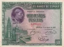 Espagne 500 Pesetas - Cardenal Cisneros - 1928 - P.77a