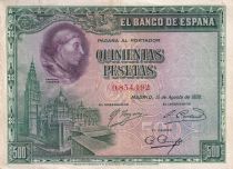 Espagne 500 Pesetas - Cardenal Cisneros - 1928 - P.77a