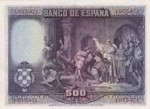 Espagne 500 Pesetas - Cardenal Cisneros - 1928 - sans s&eacute;rie
