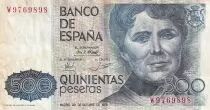 Espagne 500 Pesetas - Rosalia De Castro - 1979 - S&eacute;rie W - P.157