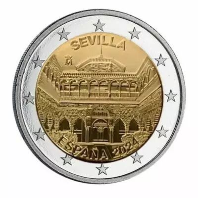 Espagne Alcazar de S�ville - 2 Euros BE Comm�mo. 2024