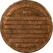 Espagne Calder&oacute;n de la Barca - M&eacute;daille Cuivre - XIXe Si&egrave;cle
