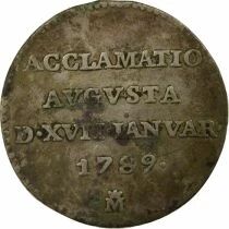 Espagne Charles IV - M&eacute;daille Argent, Acclamation - 17 Janvier 1789 Madrid