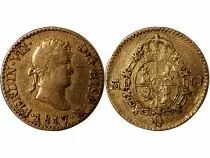 Espagne ESPAGNE, FERDINAND VII - 1/2 ESCUDO OR 1817 GJ