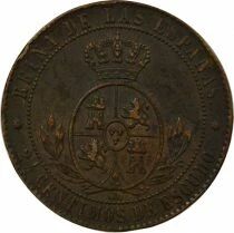 Espagne Isabelle II - 2 1/2 Centimos - 1867 Barcelone