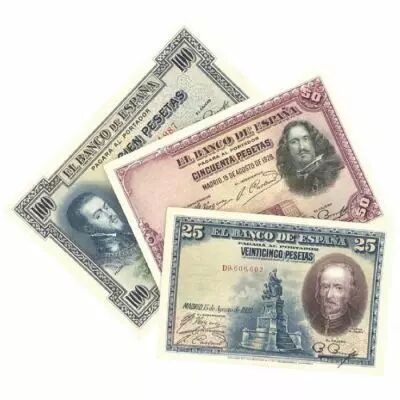 Espagne Lot de 3 billets ESPAGNE - Mill�simes vari�s (1920-1930)