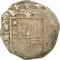 Espagne Philippe II - 4 Reales Argent - 1589 /  1590 S Séville