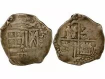 Espagne Philippe II - 4 Reales Argent - 1595 Tolède ?