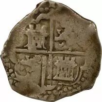 Espagne Philippe II - 4 Reales Argent - 1595 Tolède ?