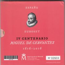 Espagne Série BU 2016 - 9 pièces Miguel Cervantès - coffret usagé