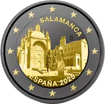 Espagne Vieille Ville de Salamanque  - 2 Euros Ruthénium Commémo. 2025