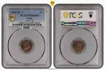 Espa&ntilde;a 1 centimo - Alfonso XIII  - 1906 - PCGS MS65BN