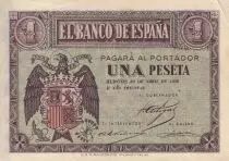 Espa&ntilde;a 1 Peseta - Arms - 1938 - P.108