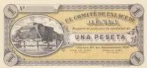 Espa&ntilde;a 1 Peseta - El comit&eacute; de enlace de D&eacute;nia - 1936