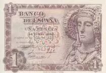 Espa&ntilde;a 1 Peseta - Woman of Elche - 1948 -  P.135