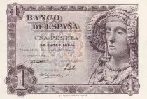 Espa&ntilde;a 1 Peseta - Woman of Elche - 1948 - Without Serial -  P.135