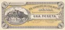 Espa&ntilde;a 1 Peseta 1936 - El comit&eacute; de enlace de D&eacute;nia